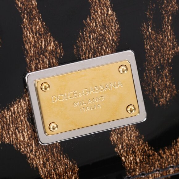 Dolce & Gabbana Leopard-Print Flap Shoulder Tote Bag - Picture 7 of 9